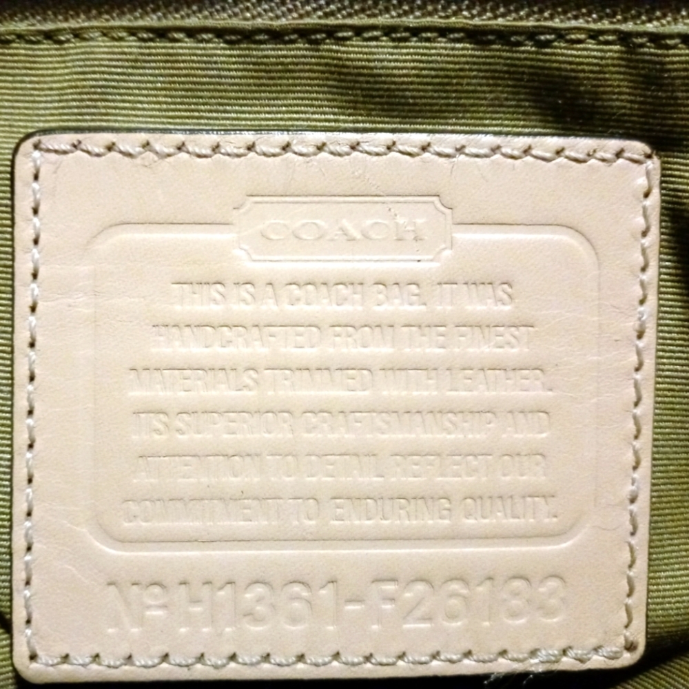Large Coach tote bag